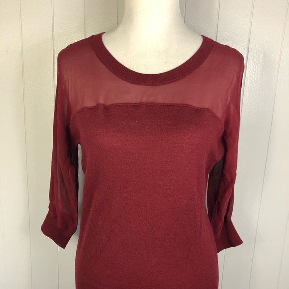 Club Monaco red sheet top tunic size Xs - Picture 2 of 8